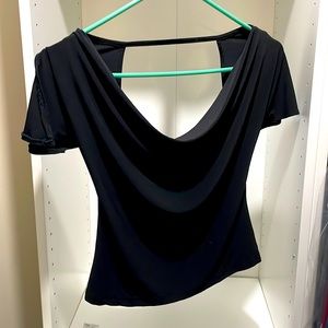 Cute black crop top